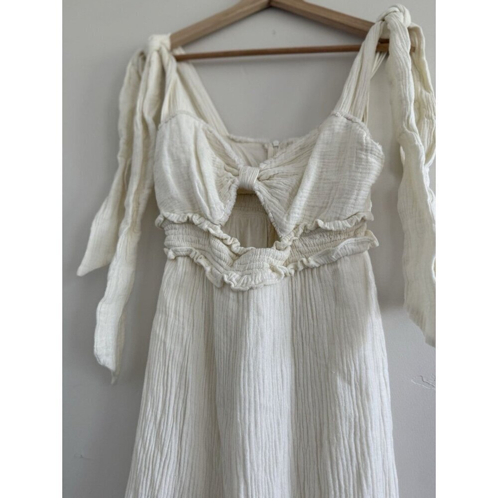 Mable Jumsuit sleeveless light cream women casual size S - Picture 7 of 11